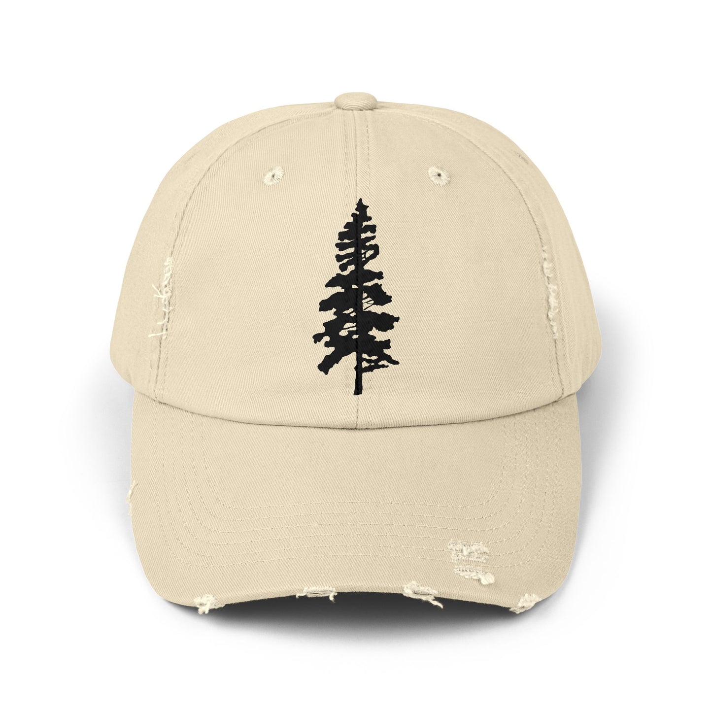 Spruce Tree Distressed Cap