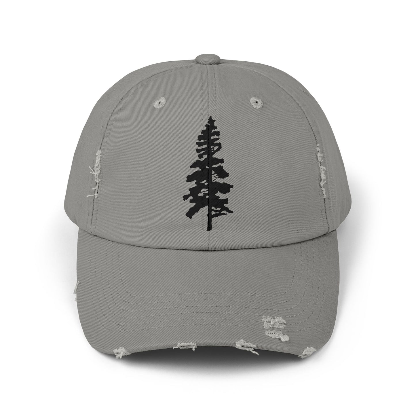 Spruce Tree Distressed Cap